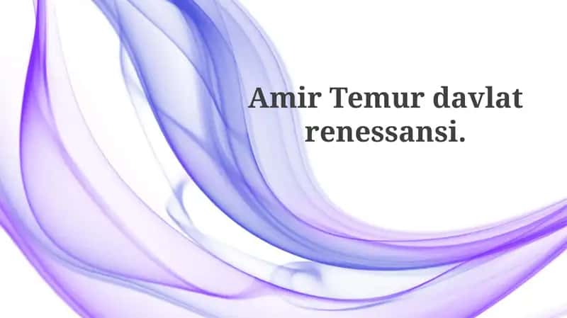 Amir Temurdavlatrenessansi
