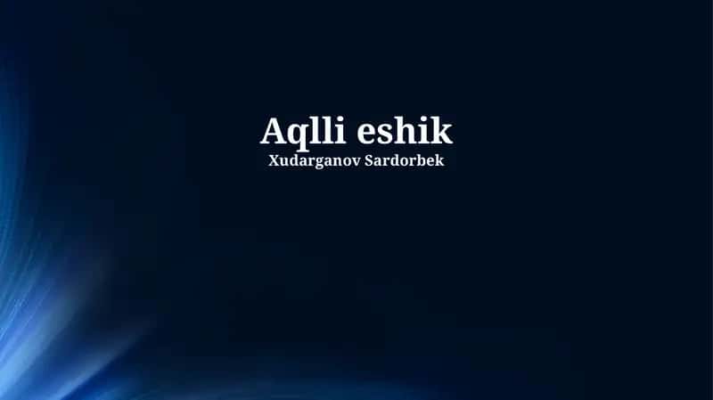 Aqlli Eshik Texnologiyalari