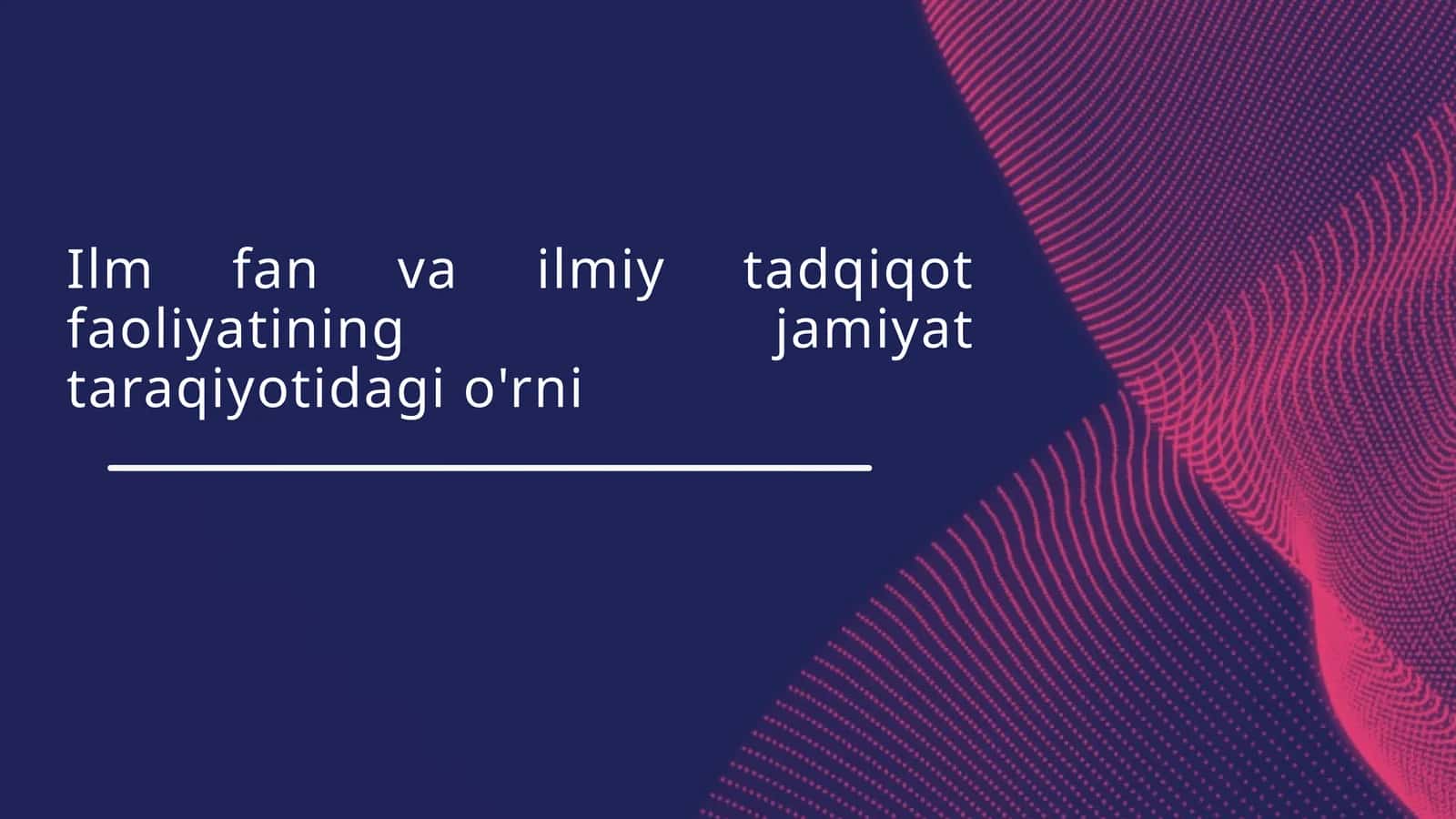 Ilmiy-tadqiqot
