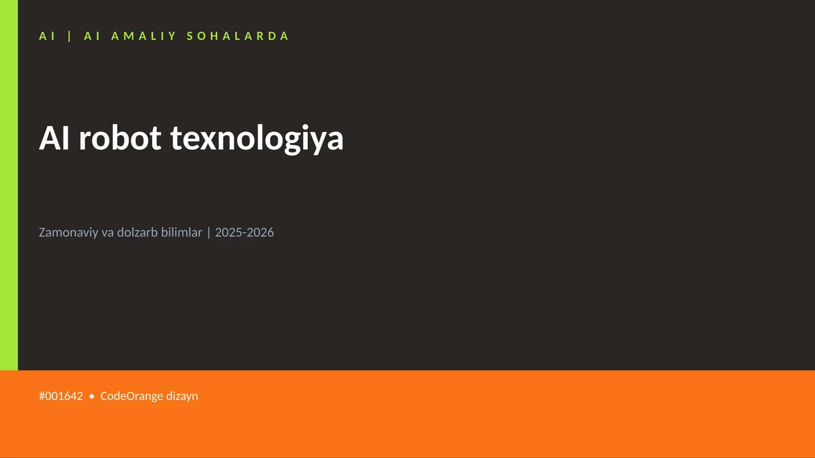 AI robot texnologiya