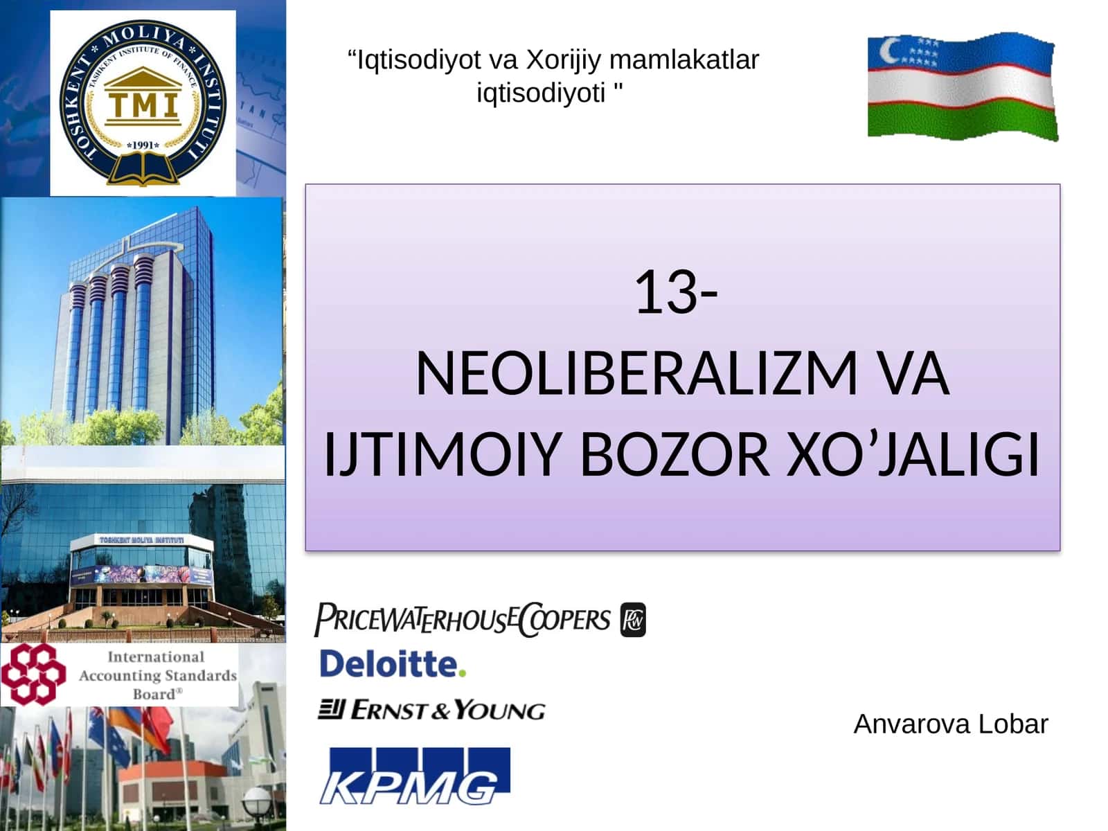 Neoliberalizm va Ijtimoiy Bozor Xo’jaligi