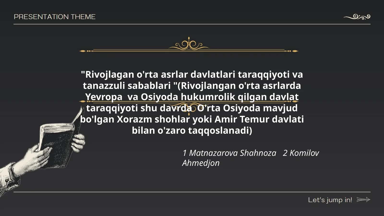 Rivojlagan o'rta asrlar davlatlari taraqqiyoti va tanazzuli sabablari