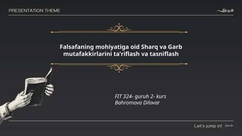Falsafaning mohiyati