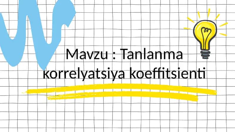 Korrelyatsiya koeffitsienti