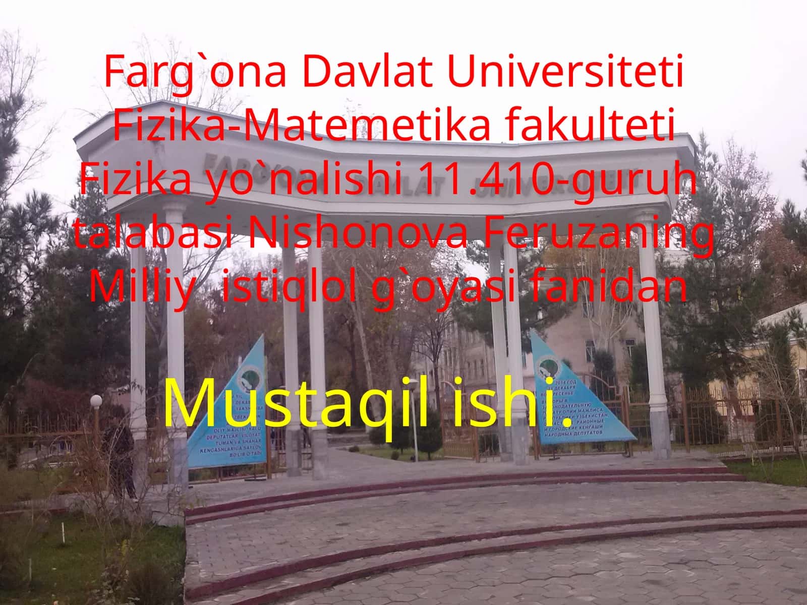 O`zbekiston 21-asr Bo`sag`asida. Mafkura Masalalari