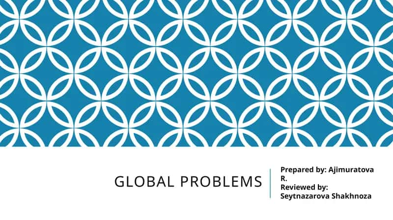 Global problems