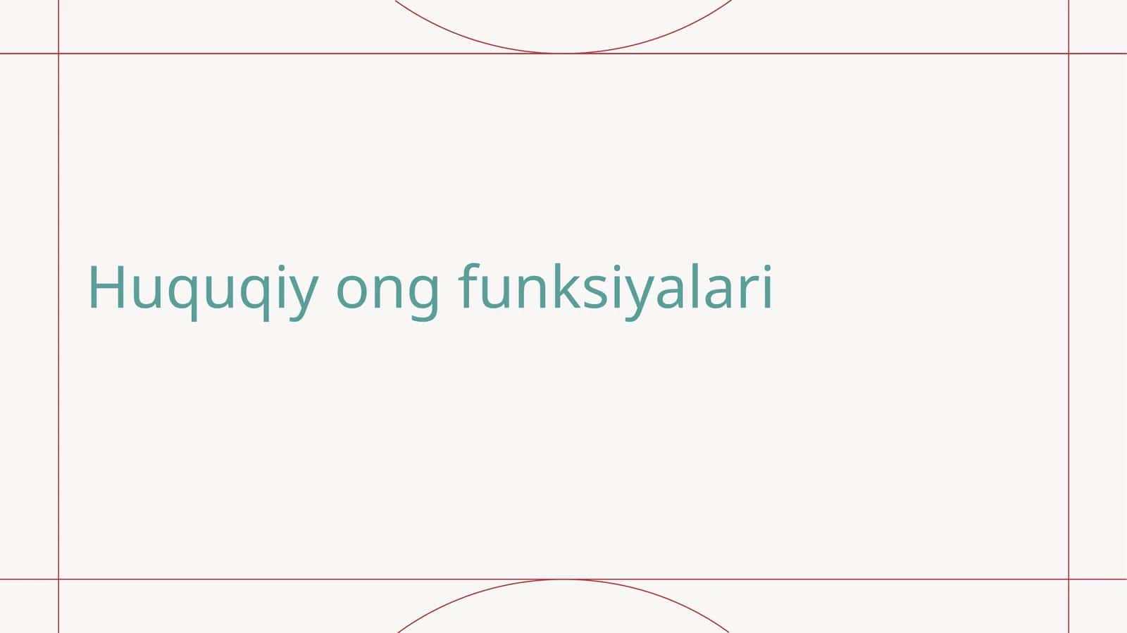 Huquqiy ong funksiyalari