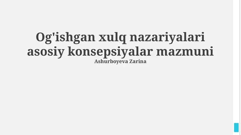 Deviant xulq-atvor nazariyalari