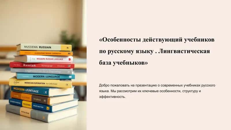«Особенносты действующий учебников по русскому языку . Лингвистическая база учебныков»