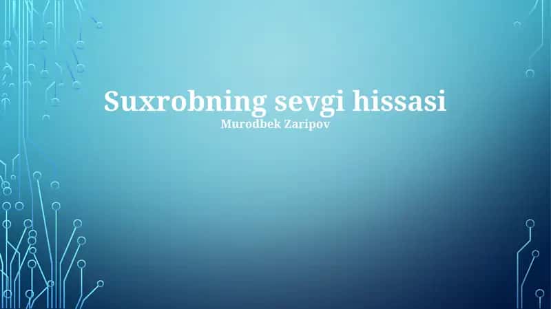 Suhrobning sevgi hissasi