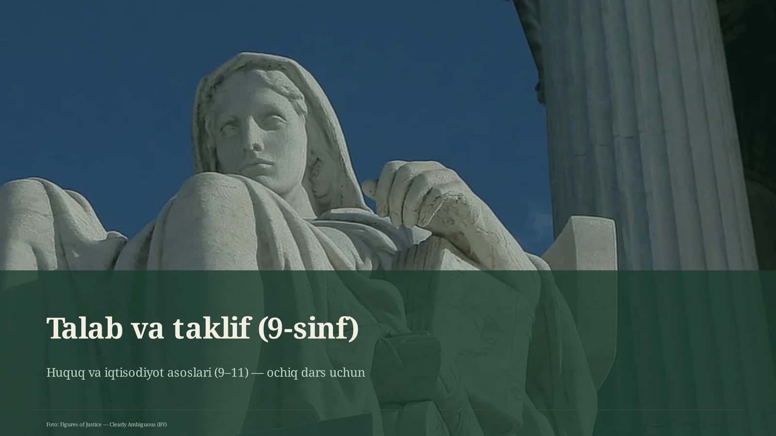 Talab va taklif (9-sinf)