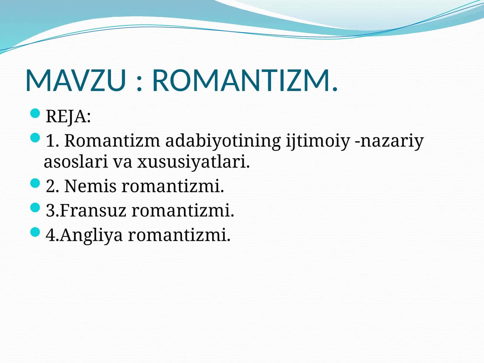 ROMANTIZM