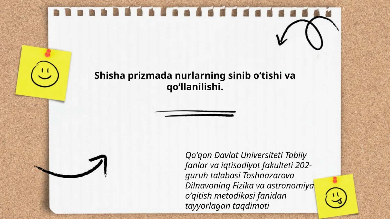 Shisha prizmada nurlarning sinib o‘tishi va qo‘llanilishi