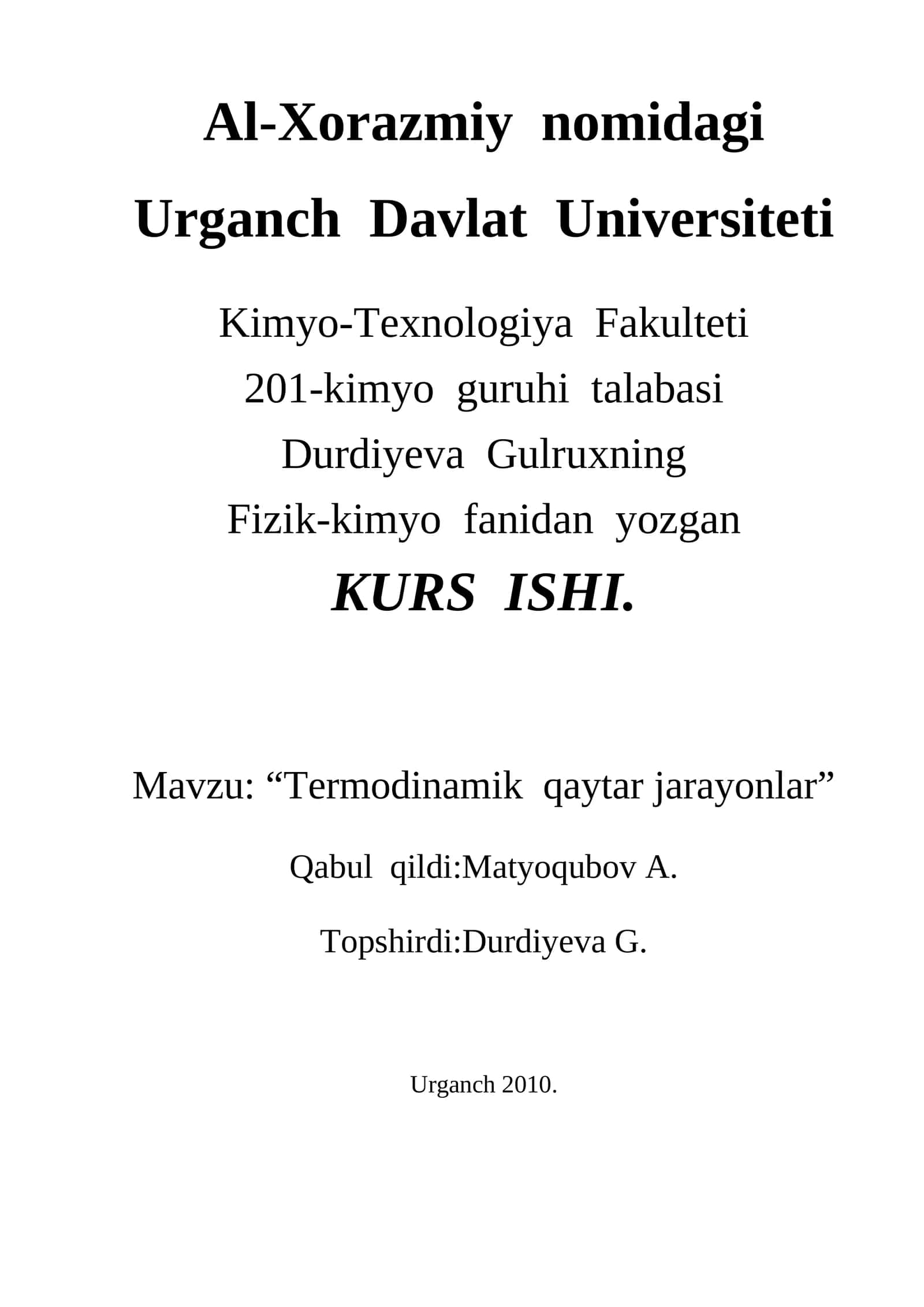 Termodinamik qaytar jarayonlar