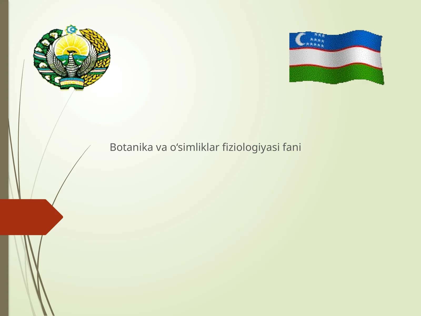 Botanika va o‘simliklar fiziologiyasi fani