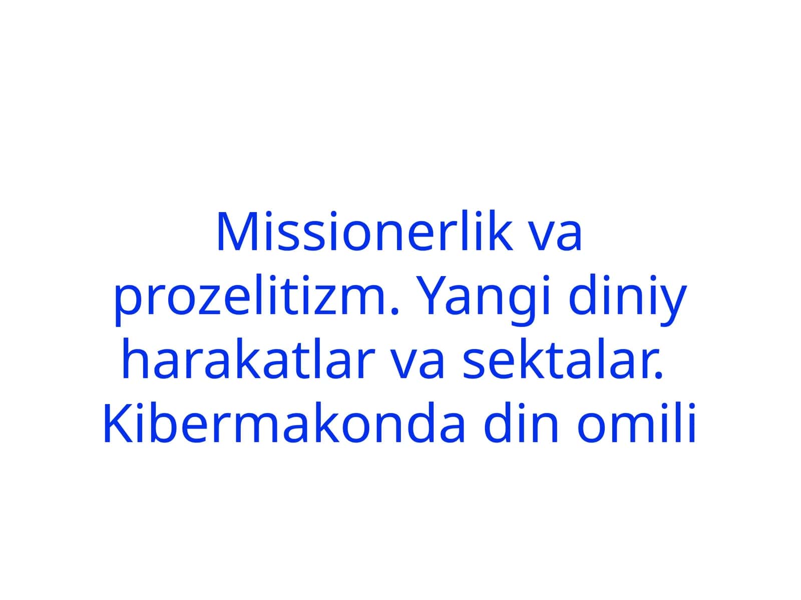 DINIY SEKTALAR QANDAY QILIB TO‘G‘RI YO‘LDAN ADASHTIRADI?
