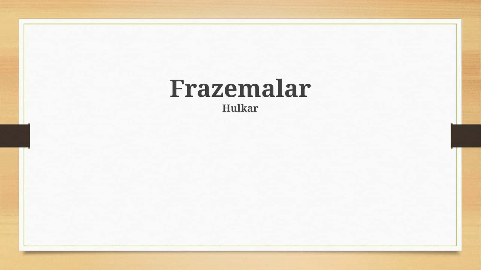 Frazemalar