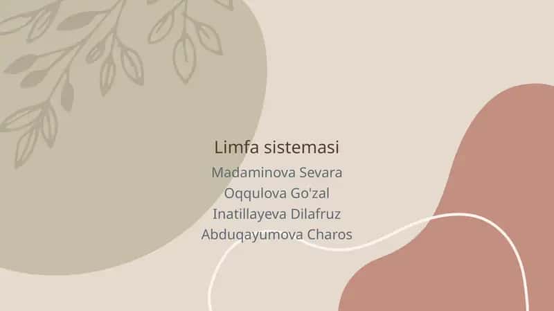 Limfa sistemasi