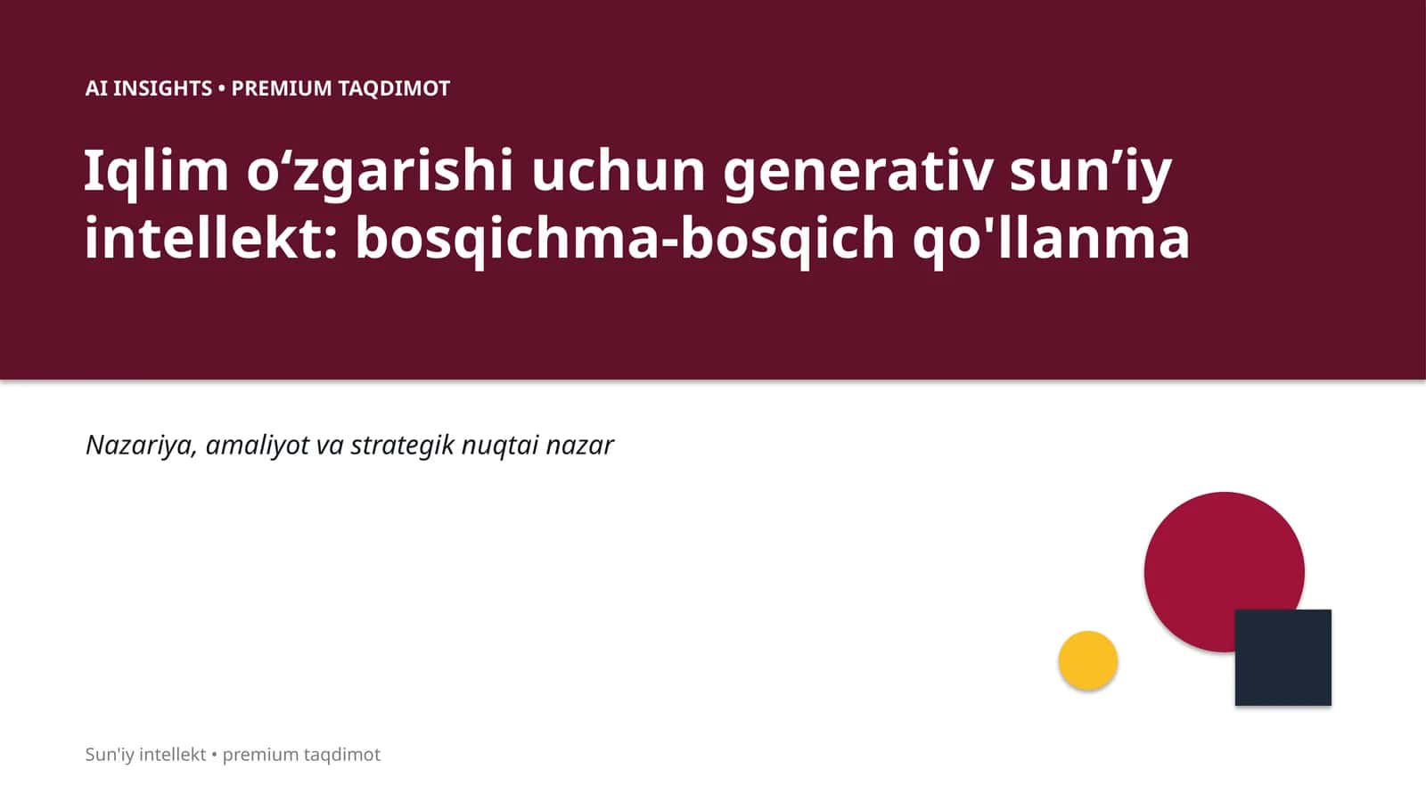 Sun'iy intellekt: bosqichma-bosqich qo'llanma