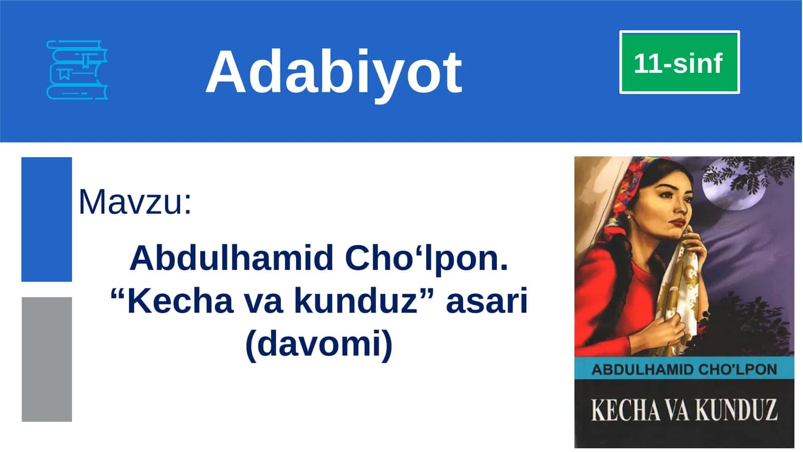 Abdulhamid Cho‘lpon. “Kechavakunduz” asari (davomi)