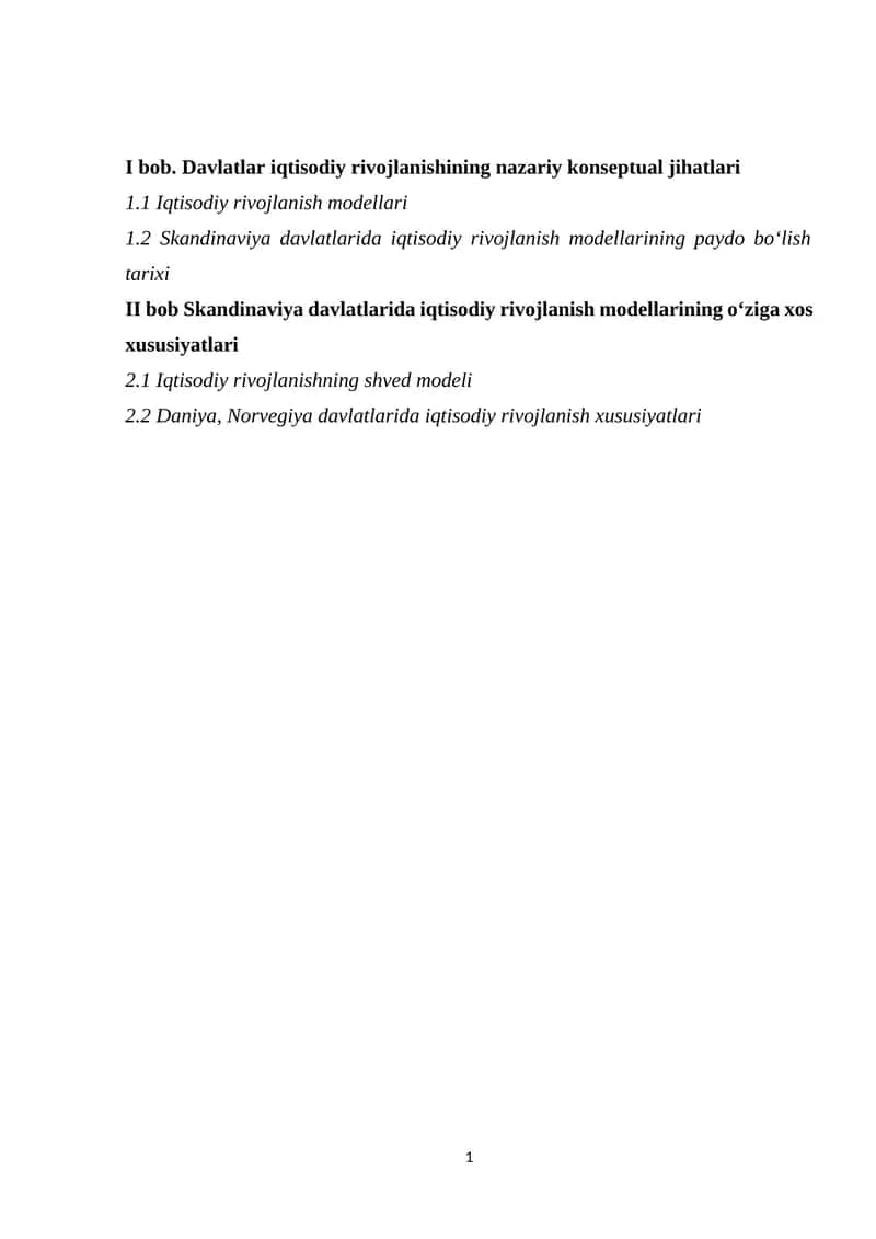 Iqtisodiy rivojlanish modellari