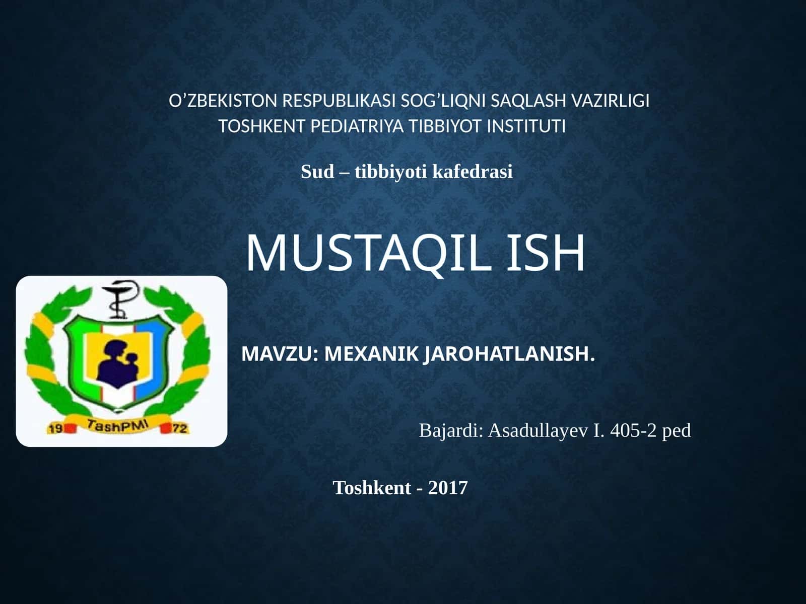 MEXANIKJAROHATLANISH