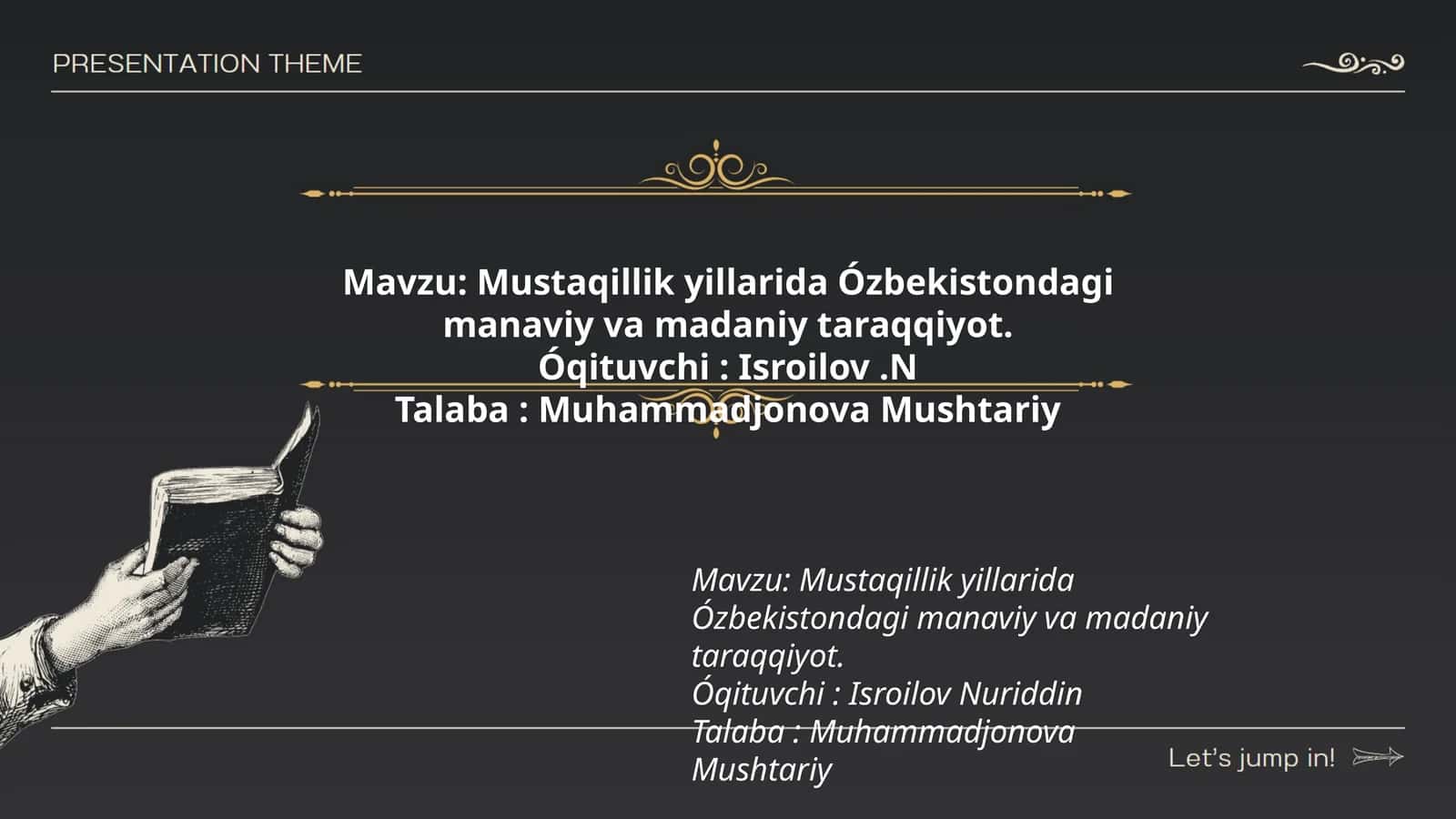 Mustaqillik yillarida Ózbekistondagi manaviy va madaniy taraqqiyot