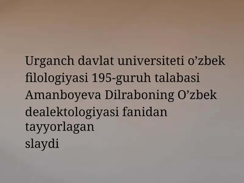 Transkripsiya va Shevagaoid matnlarni yozish va o'qish