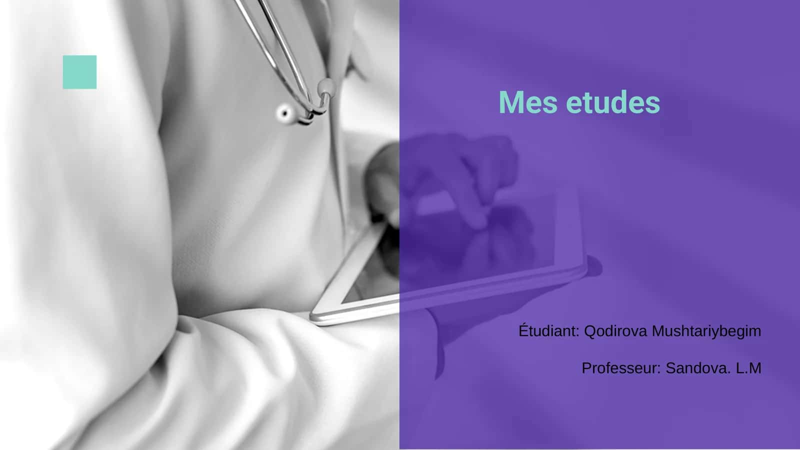 Mes etudes