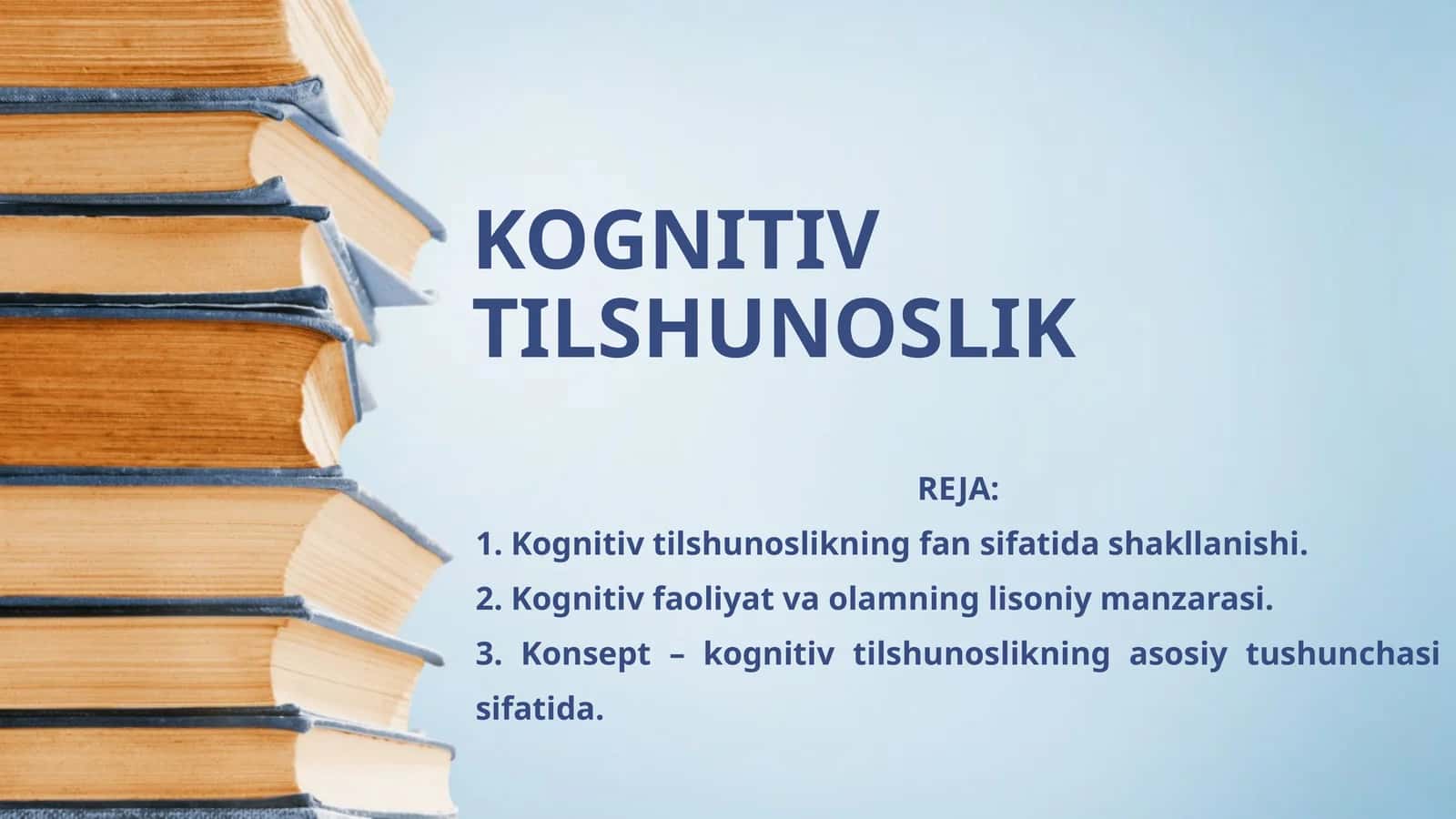 KOGNITIV TILSHUNOSLIK
