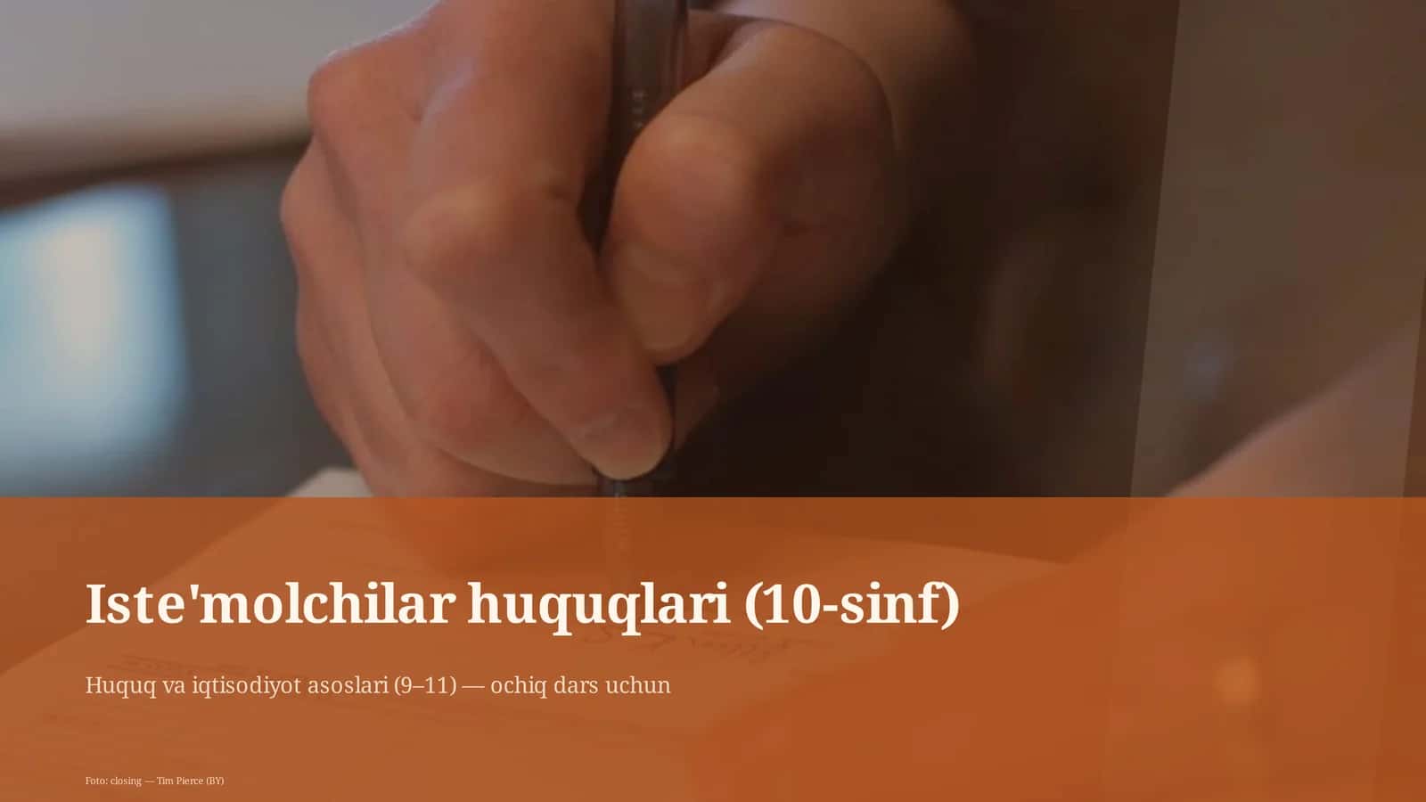 Iste'molchilar huquqlari (10-sinf)