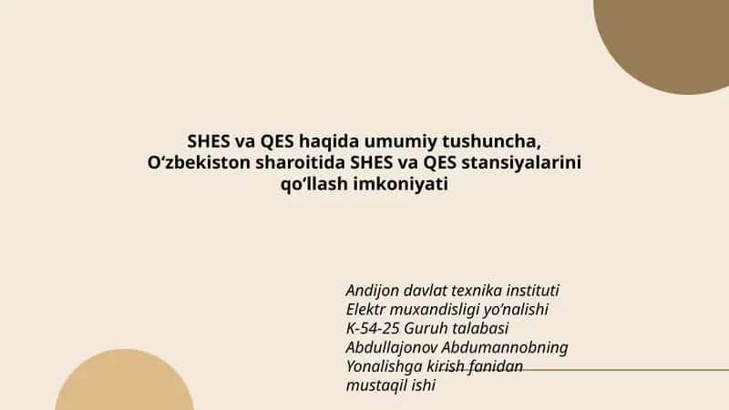Elektr muxandisligi yo’nalishi
