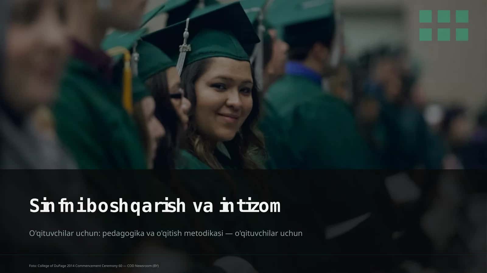 Sinfni boshqarish va intizom