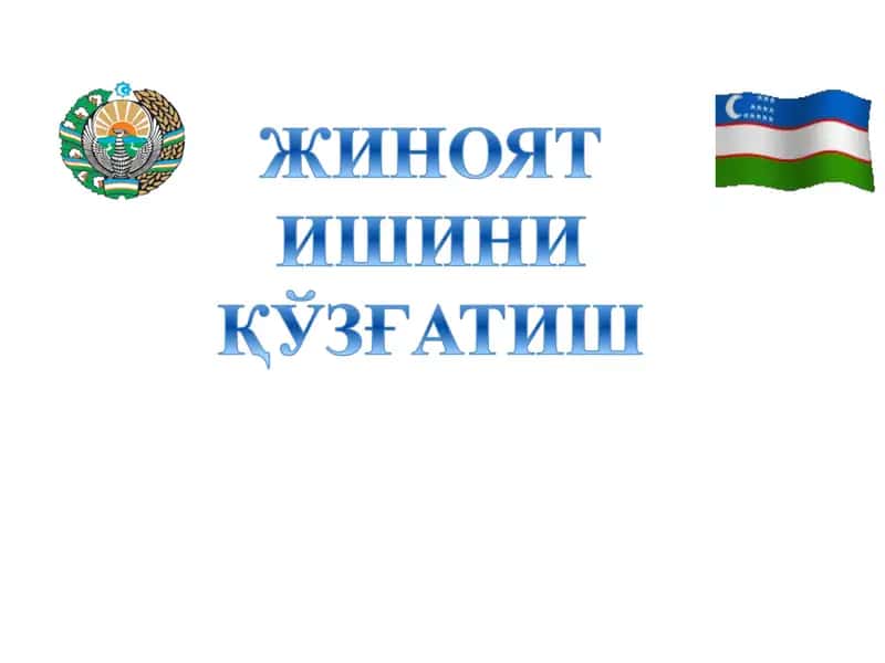 Жиноят ишини қўзғатиш тўғрисида қарор
