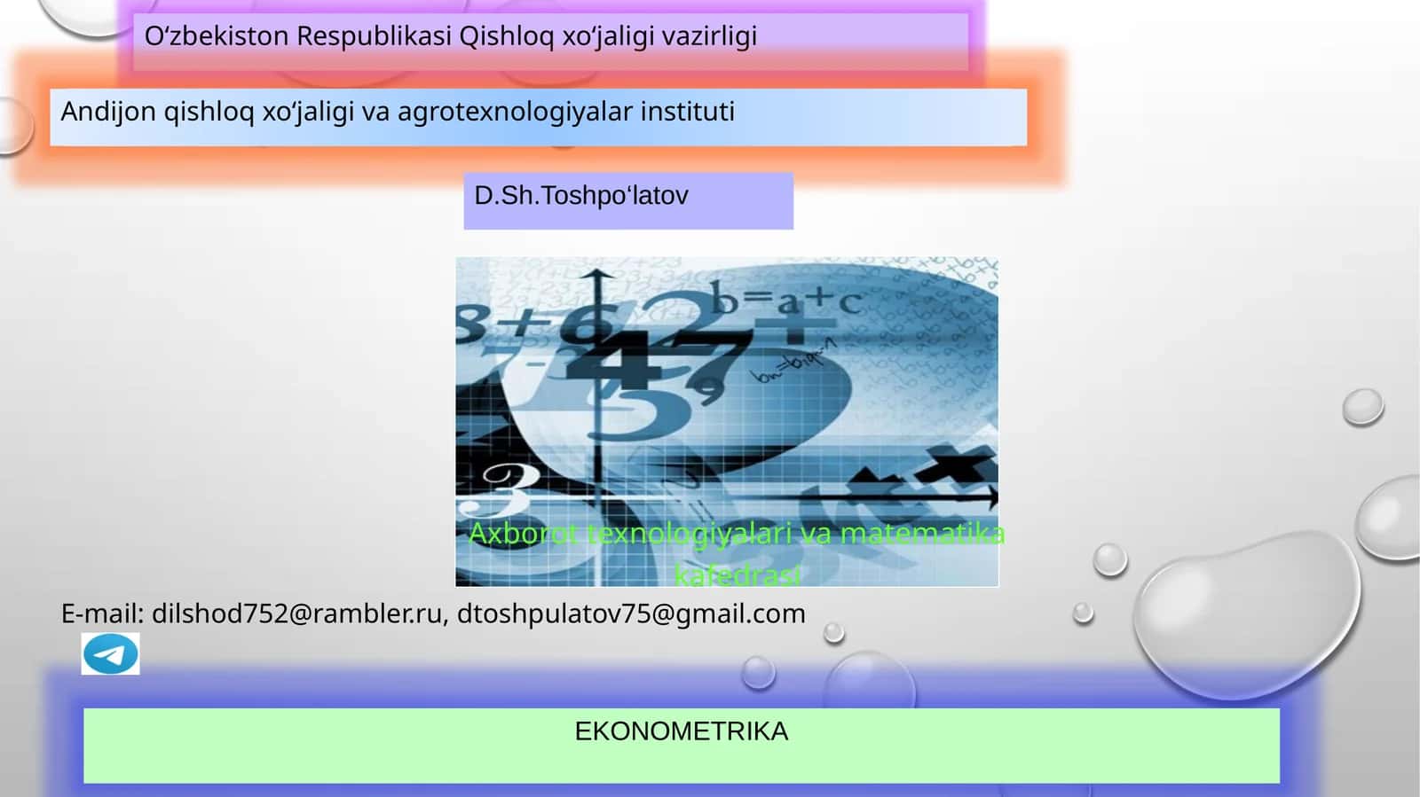EKONOMETRIKA