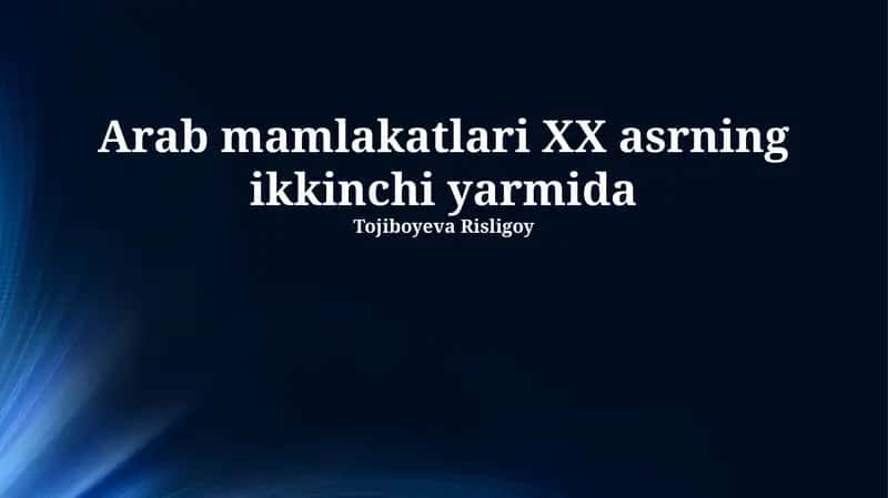 Neft va iqtisodiy taraqqiyot