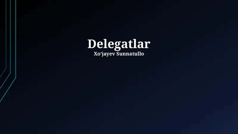 Delegatlar