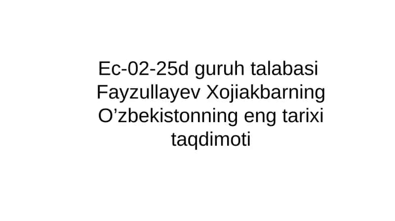 O'zbekistonda qatag'onlikning yangi bosqichi