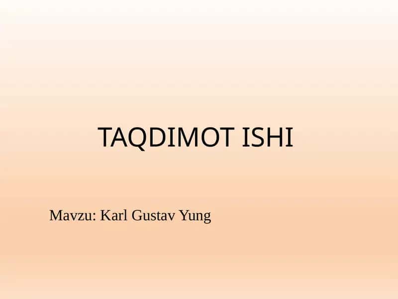 Karl Gustav Yung