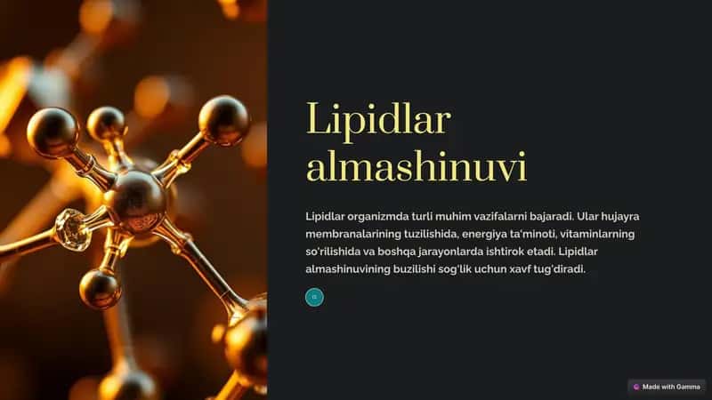 Lipidlar almashinuvi