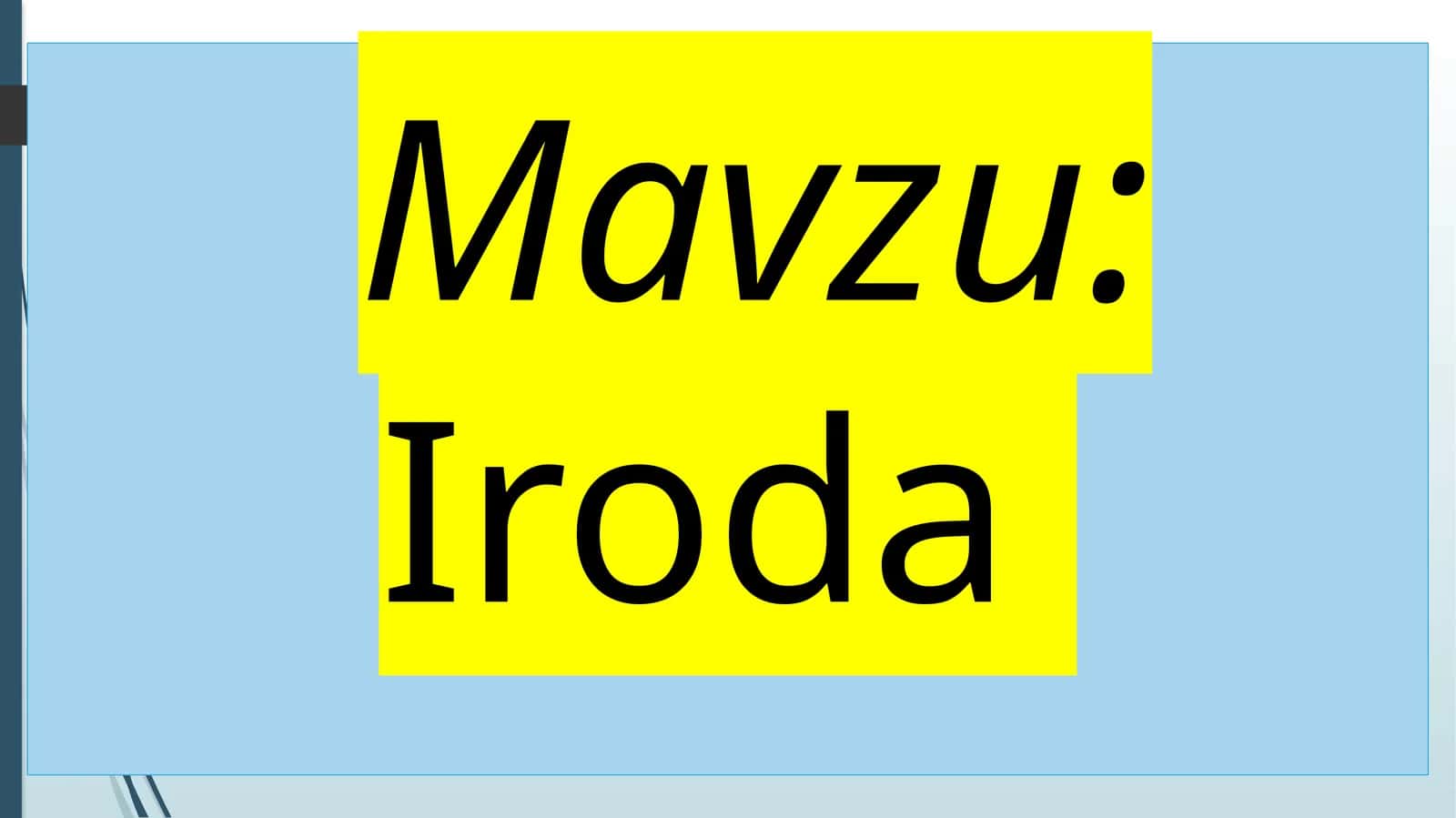 Iroda