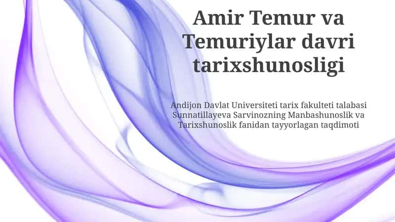 Temuriylar Davri Manbalari: Tanqidiy Tahlil