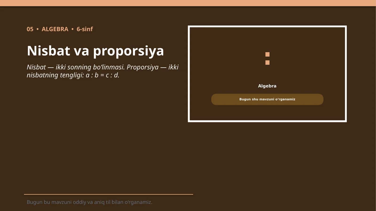 Nisbat va proporsiya