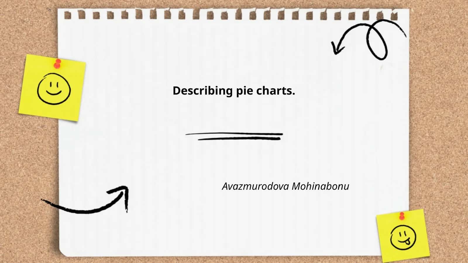 Describing pie charts