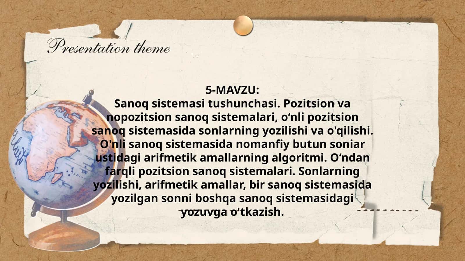 Sanoq sistemasi tushunchasi