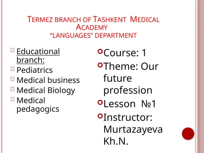 Our future profession