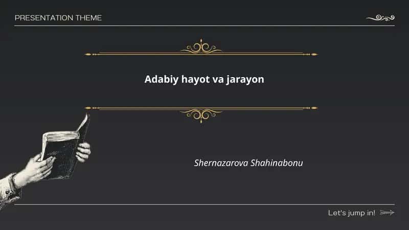 Adabiy hayot va jarayon