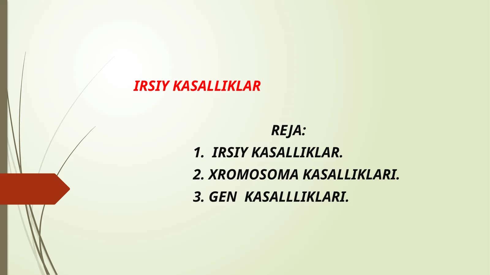 IRSIY KASALLIKLAR