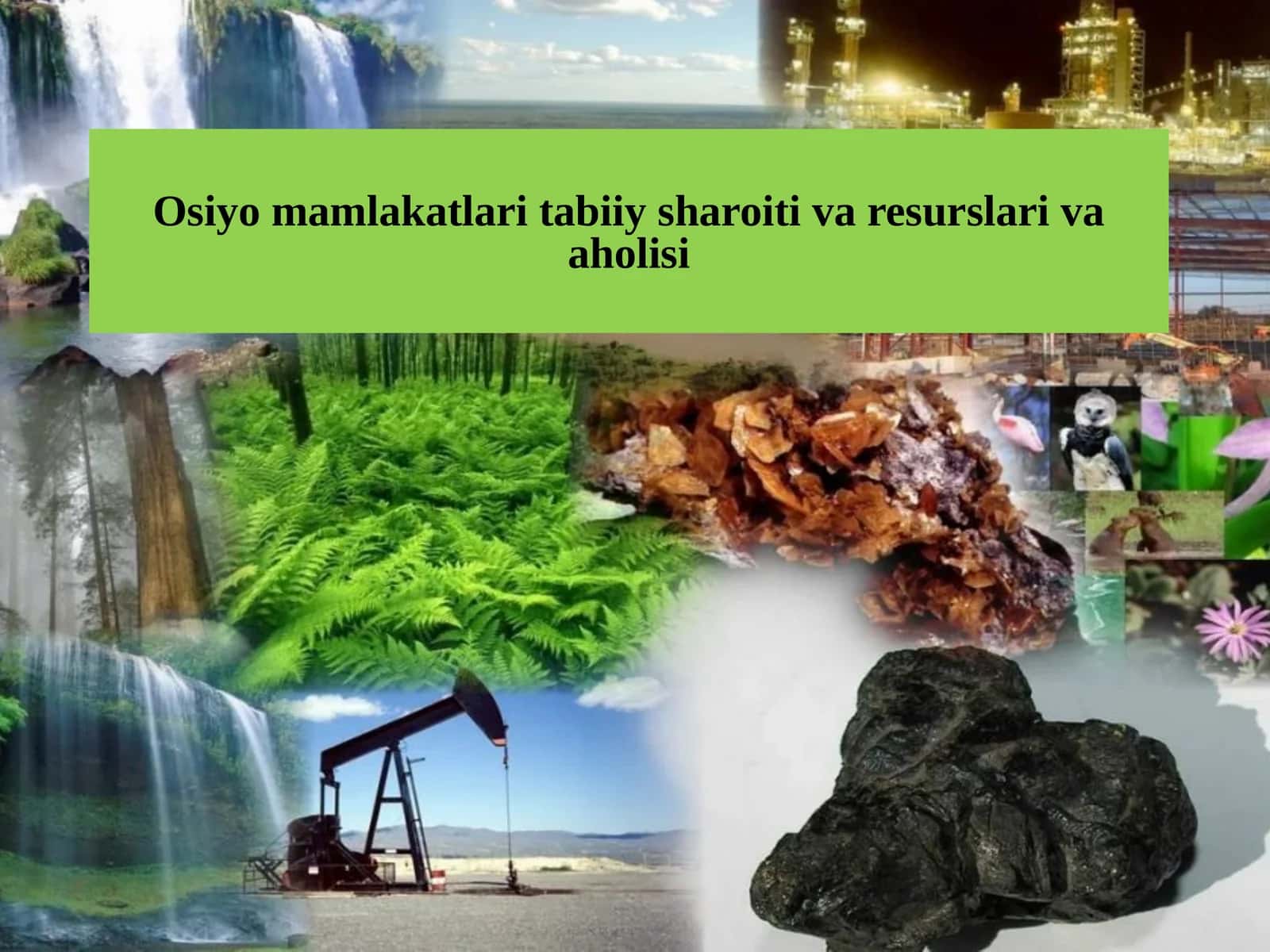 9-sinf Geografiya fanidan Osiyo mamlakatlari tabiiy sharoiti, resurslari va aholisi dars taqdimot