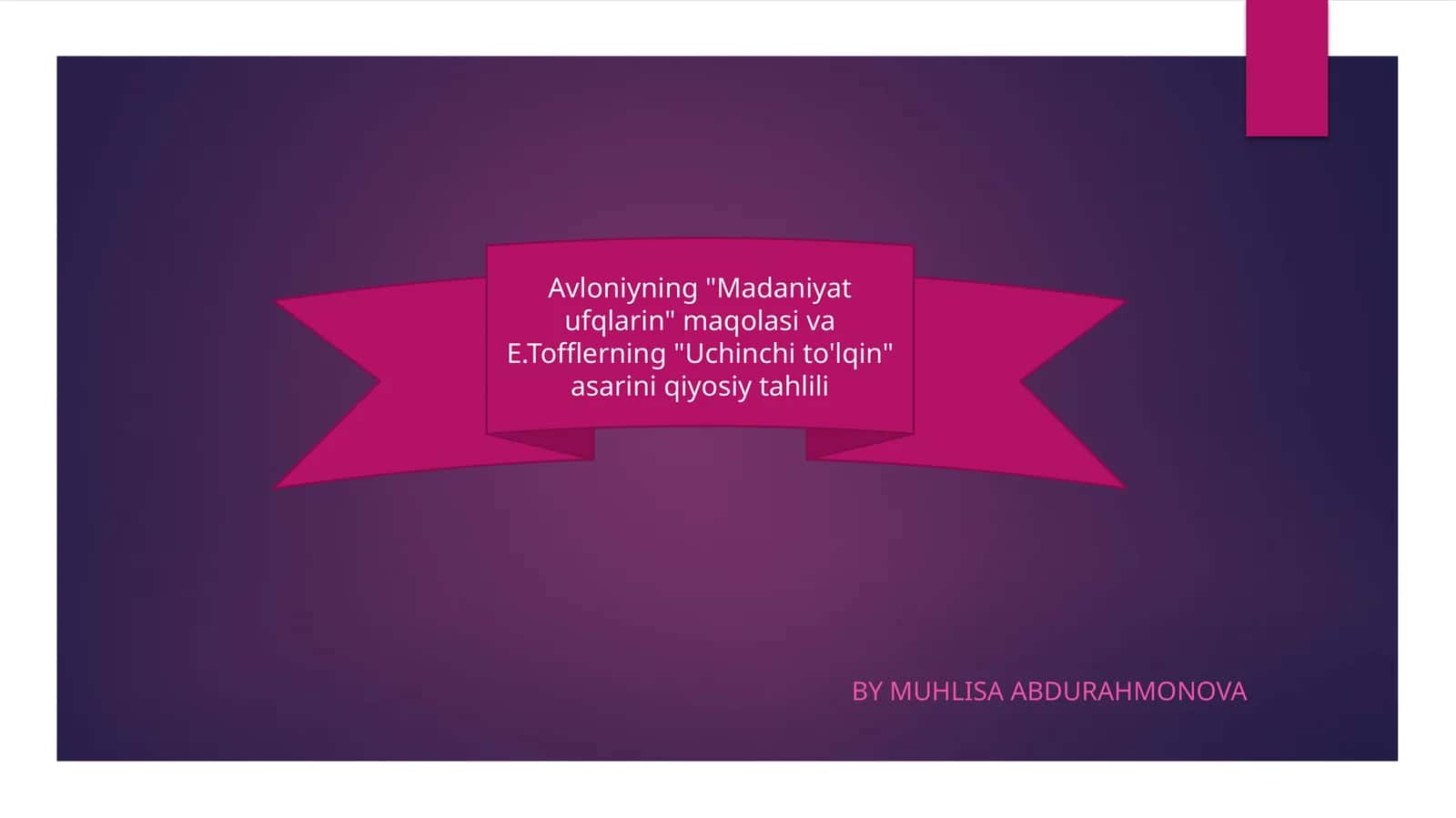 Madaniyat ufqlarin